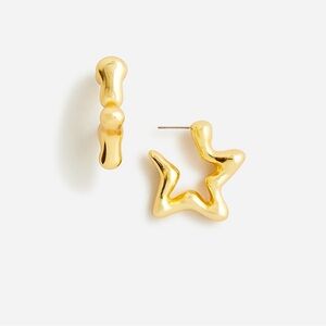 J. Crew Star Hoop Earrings